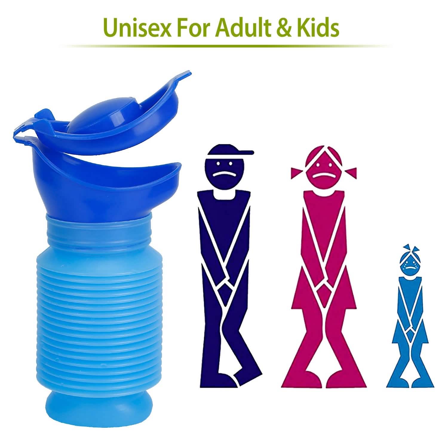 750ml Unisex Reusable Emergency Shrinkable Urinal