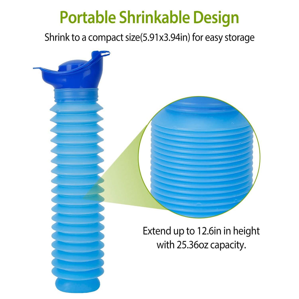 750ml Unisex Reusable Emergency Shrinkable Urinal