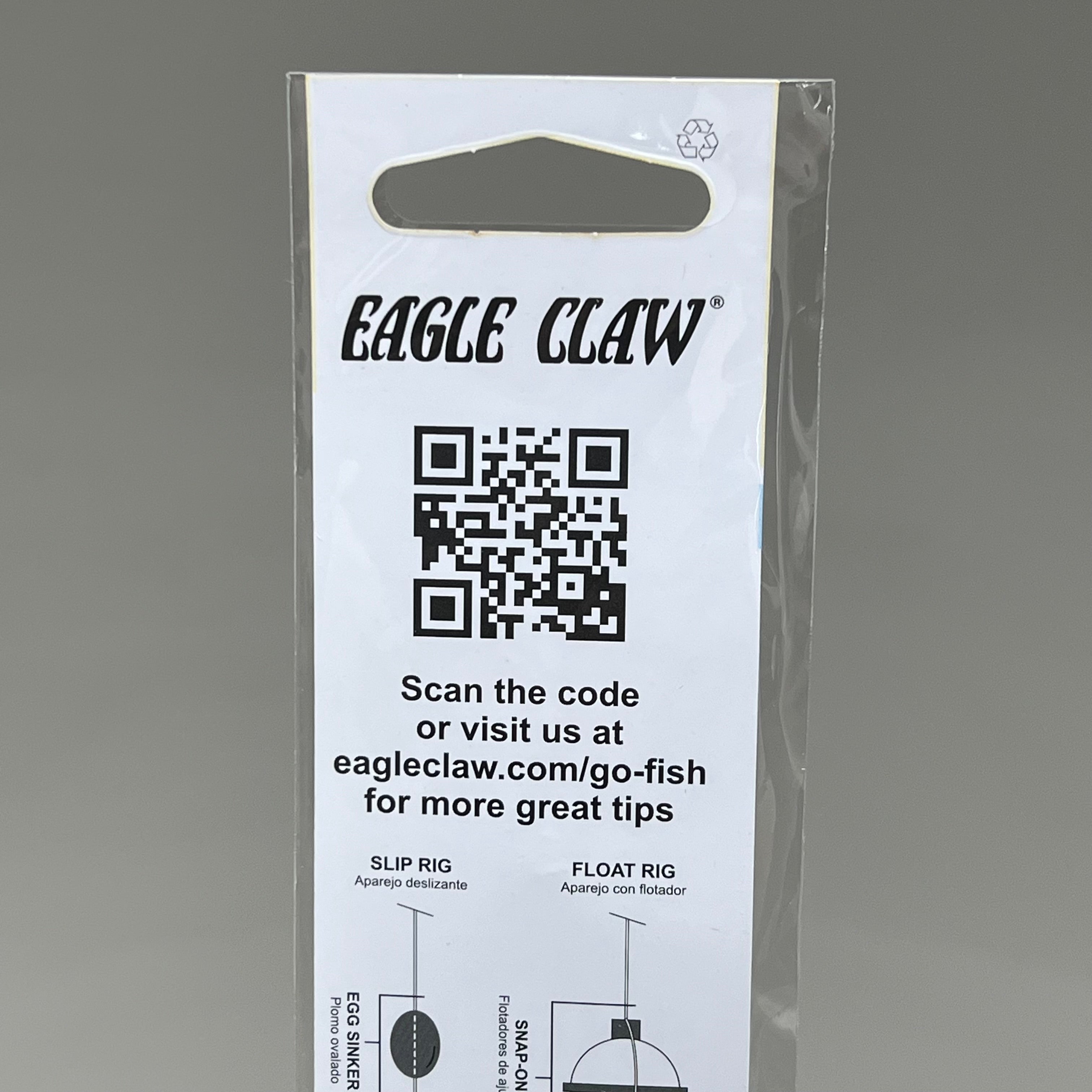 EAGLE CLAW(3 PACK) Medium Wire Baitholder Snell Worms & Chunk Red #6 6pc 391GE-6