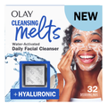 Olay Cleansing Melts Water-Activated Daily Facial Cleanser + Hyaluronic (32 Count)