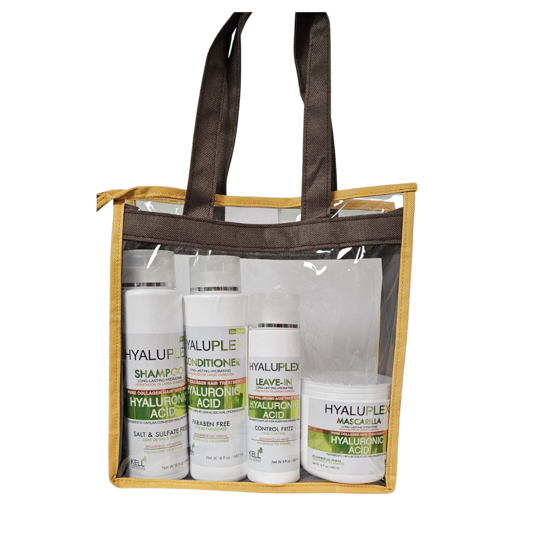 Kelly Hair System Hyaluplex Hyaluronic Acid 4-Piece Hair Care Kit