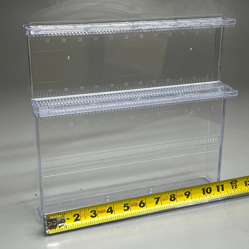 SIFFRON Merchandising Display Ulta Tiered Shelf Containers Clear 15 Pack 7809330930