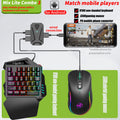 Wired Android Throne One handed Keyboard and Mouse Set Android Game PUBG Gun Converter