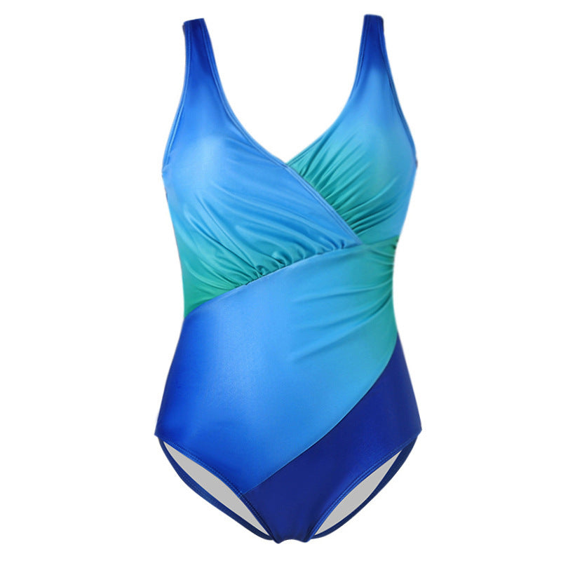 Swimsuit bikini rainbow gradient one-piece swimsuit