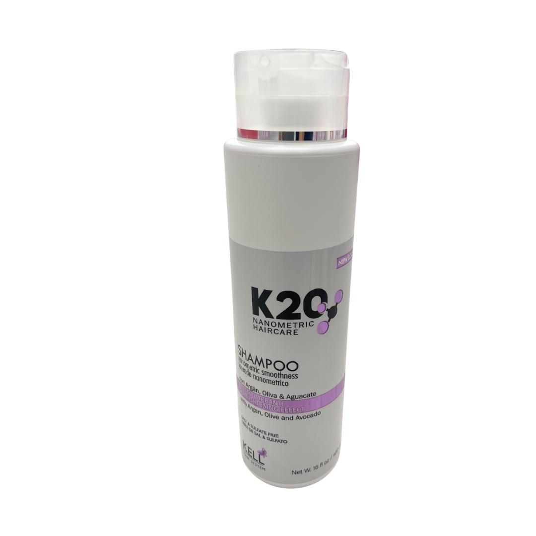 K20 Nanometric Argan Olive & Avocado Smoothing Shampoo (16oz)