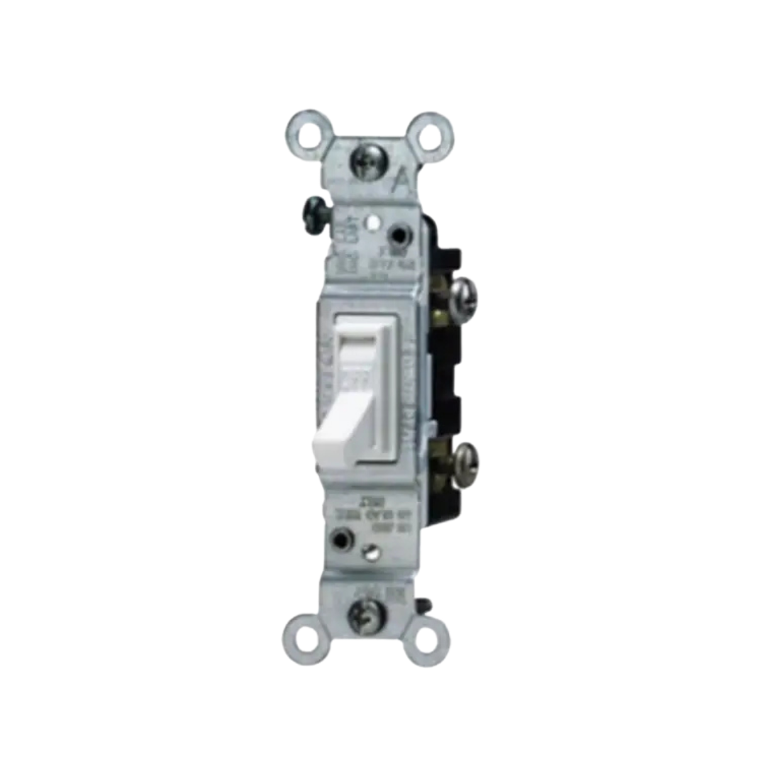 Single Light Switch White & Ivory (Standard)