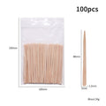 100-Piece Bag of Disposable Wooden Sticks for Hair Removal Waxing and Scraping Tools
