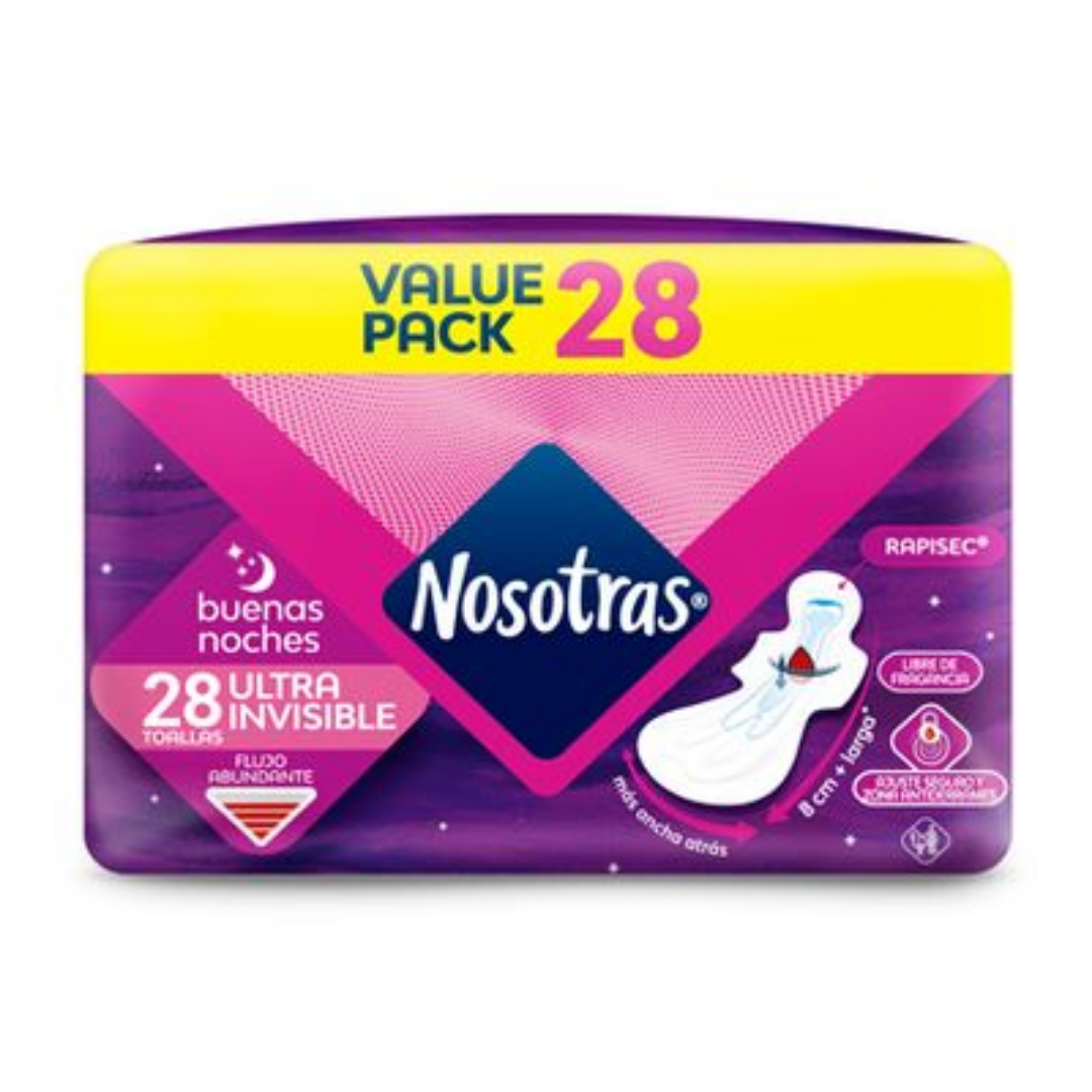 Nosotras Overnight Maxi Pads (28 Count)