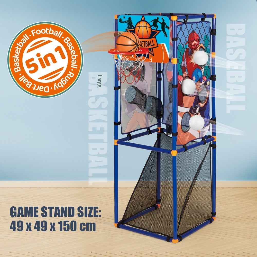 5-in-1 Basketball Shooting Stand Toy Set