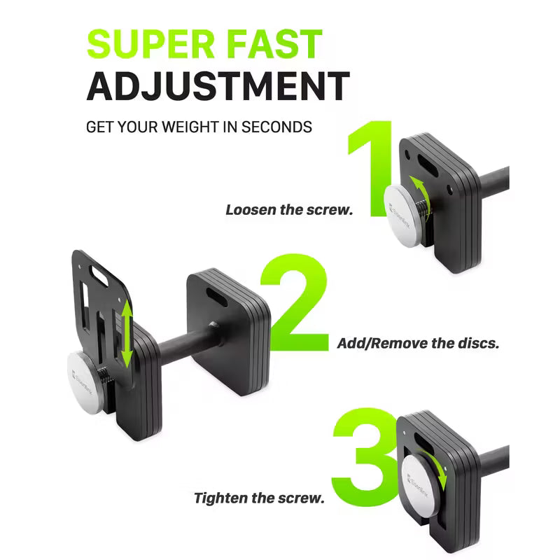 Adjustable Dumbbell Set, 10-80lb, 5lb Increments, Quick-Lock Square Weight Dumbbells for Home Gym Fitness (80lb×2)
