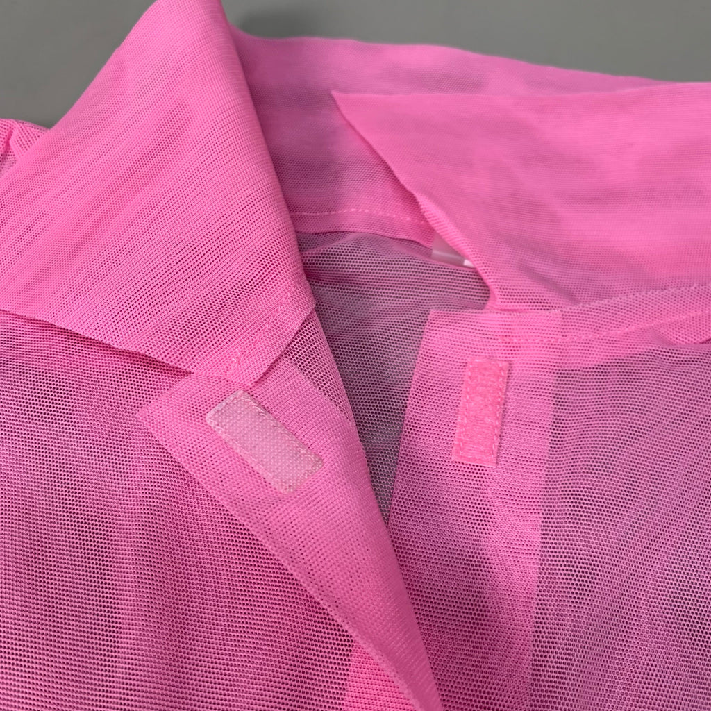 NORMA KAMALI Nk Shirt w/ Faux Pockets Sz XS/34 Candy Pink ST1236MS963966
