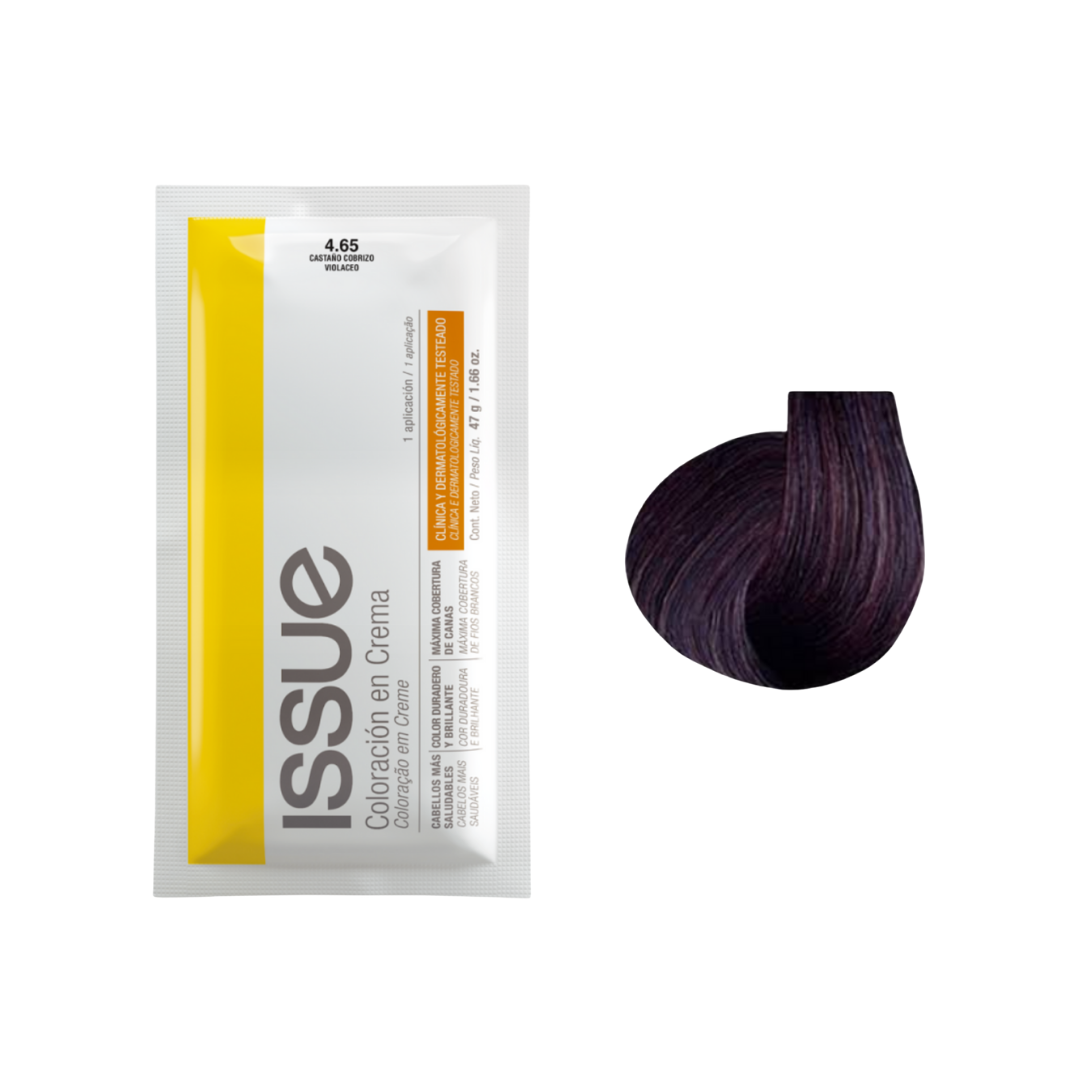 Issue Color Cream Permanent Hair Color #4.65 Violet Brown (1.66oz)