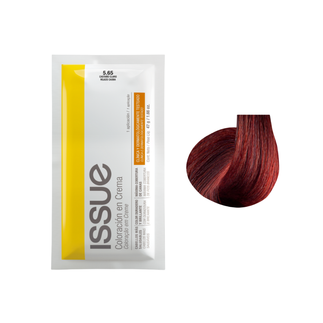 Issue Color Cream Permanent Hair Color #5.65 Mahogany Chestnut (1.66oz)