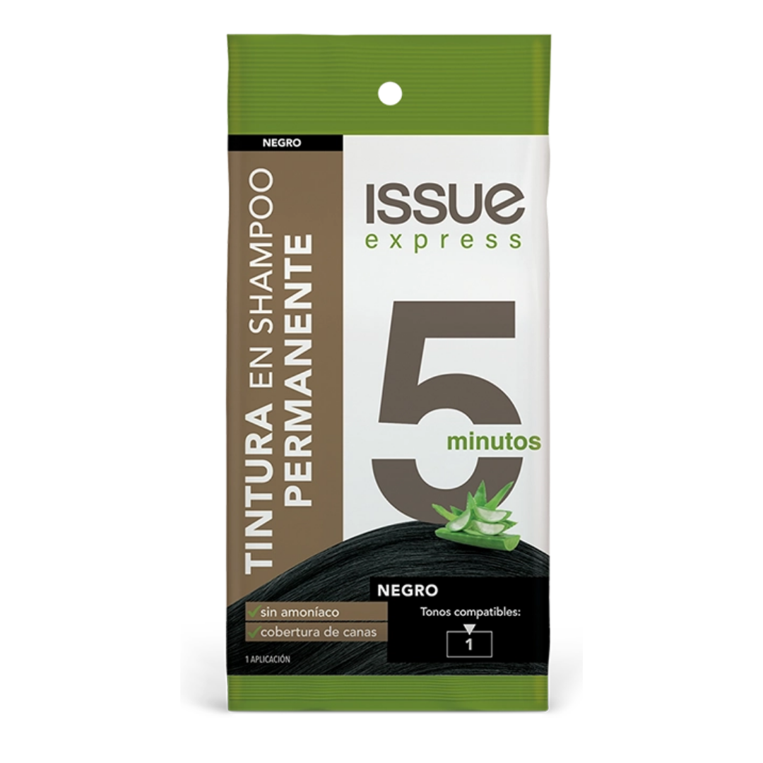 Issue Express 5 Minute Permanent Hair Color Sachet #1 Black