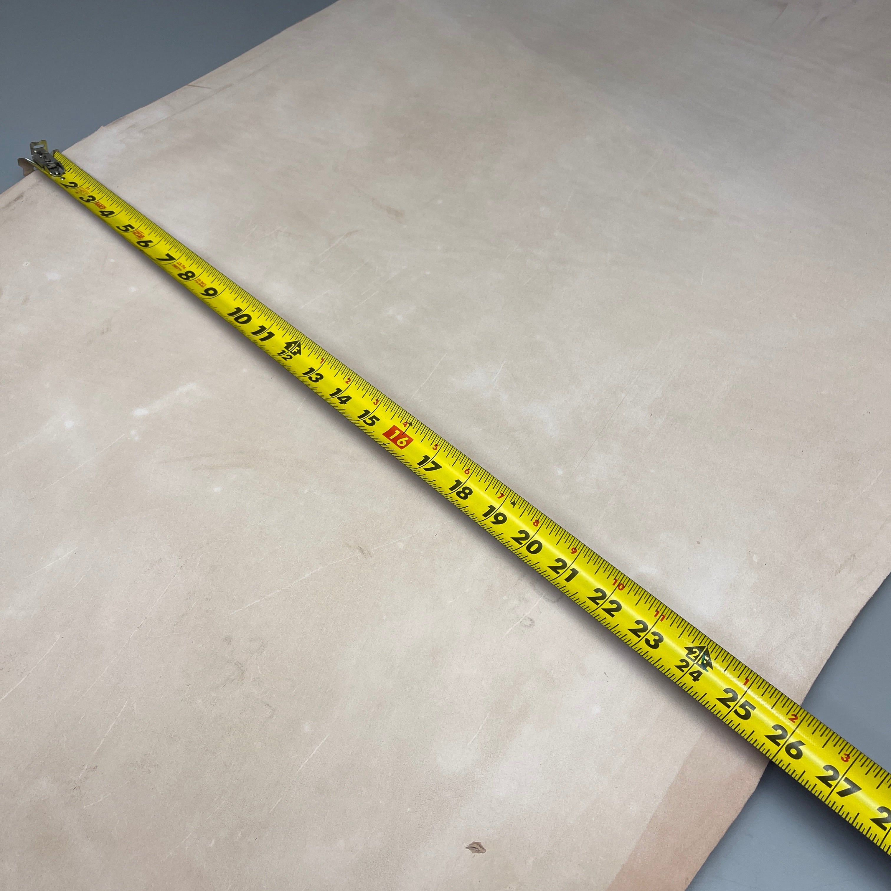 GENUINE VEGETABLE-TANNED LEATHER Single Bend 4MM, 25"x 49" Veg-Tan Sole Bend