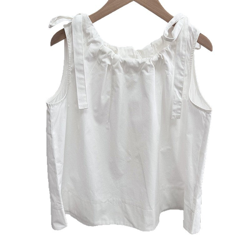Stylish And Chic Doll-style Vest Shirt