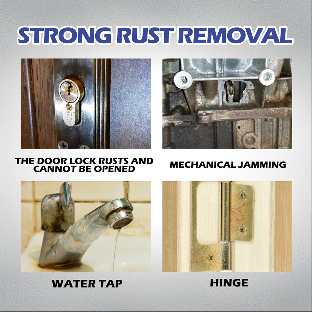 Lron Powder & Rust Remover, Multi-Functional Metal Rust Remover For Automobile And Motorcycle Exhaust Pipe Rust Renovation Maintenance