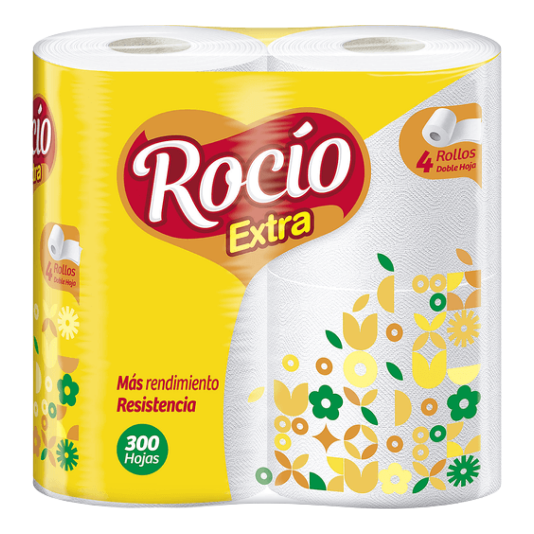Rocío Extra Toilet Paper 4 Rolls