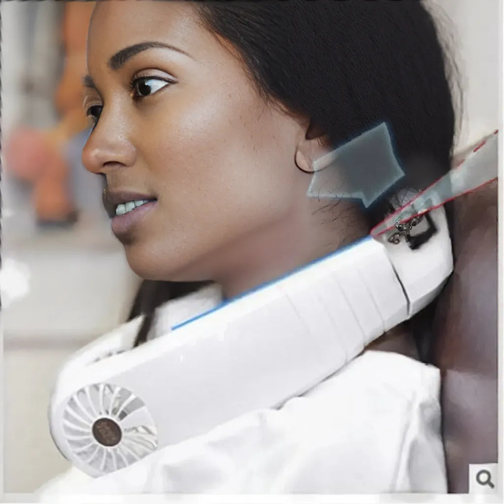 Portable sports phone Bluetooth music neck fan