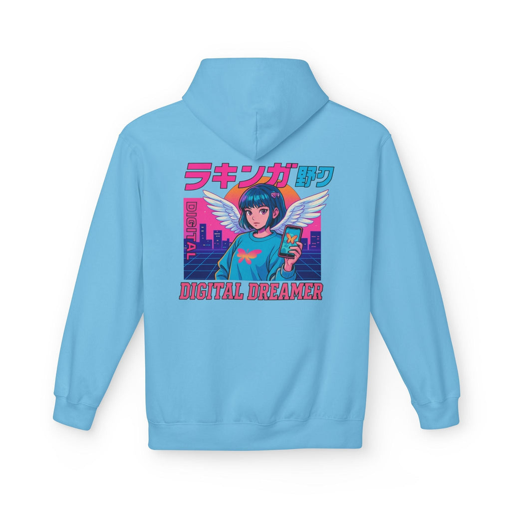 Digital Dreamer Unisex Fleece Hoodie, Cozy Graphic Sweatshirt, Anime Style Hoodie, Perfect Gift for Gamers, Casual Streetwear