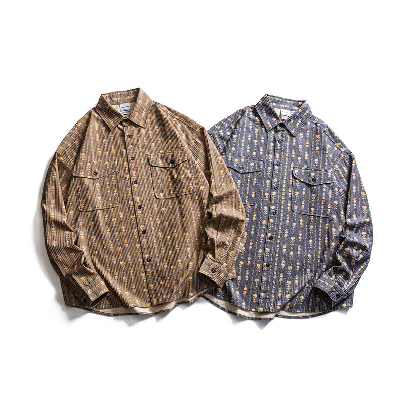 Striped long sleeved shirt for men and women