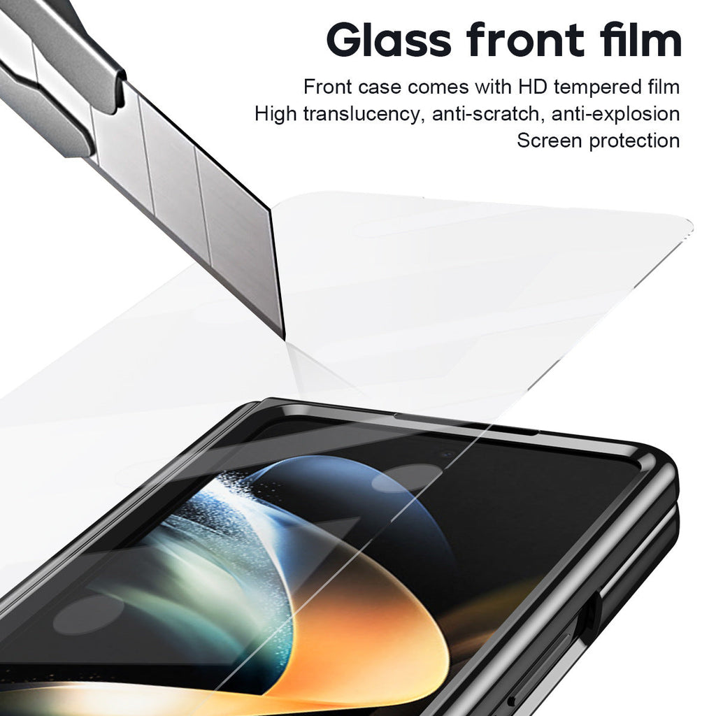 Suitable for Samsung zfold 5 phone case FOLD4 folding official pen slot case film integrated all inclusive anti fall protective case