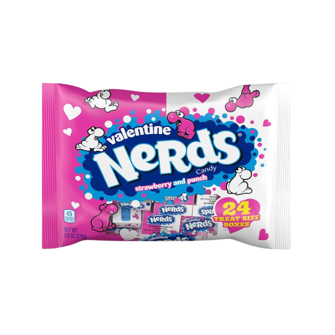 Nerds Valentine To-From Minibox Candy Exchange Pack (24ct)