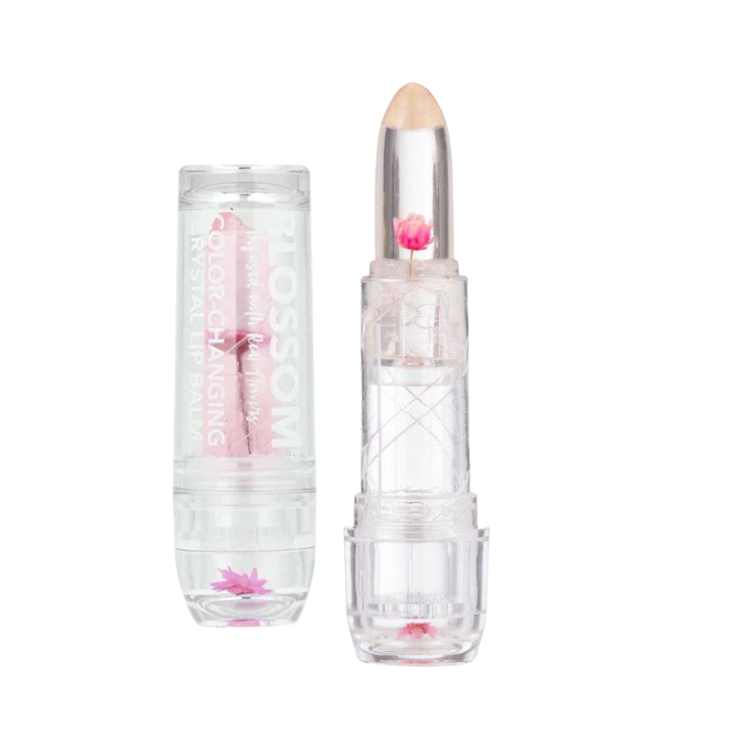 Blossom Color Changing Crystal Lip Balm Pink 0.1oz