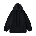 Loose drawstring hooded sweatshirt