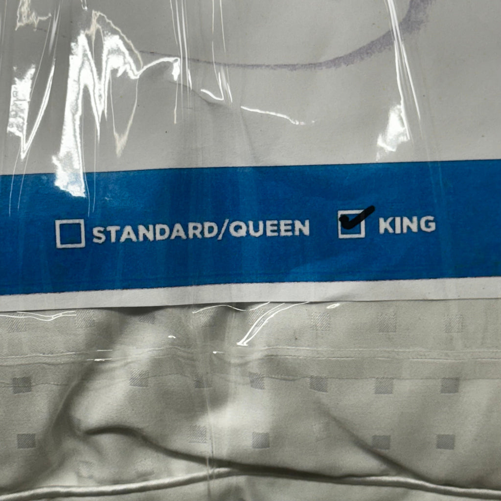 HEALTH-O-PEDIC Hypo Allergenic Dual Comfort Gel Memory Foam&Fiber King Sz Pillow