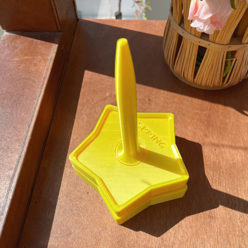 Vertical Shiny-Design Yarn Spinners and Holders: Rotary Plastic Tools for Textile Wool, Agri Wool, and Knitting Enthusiasts