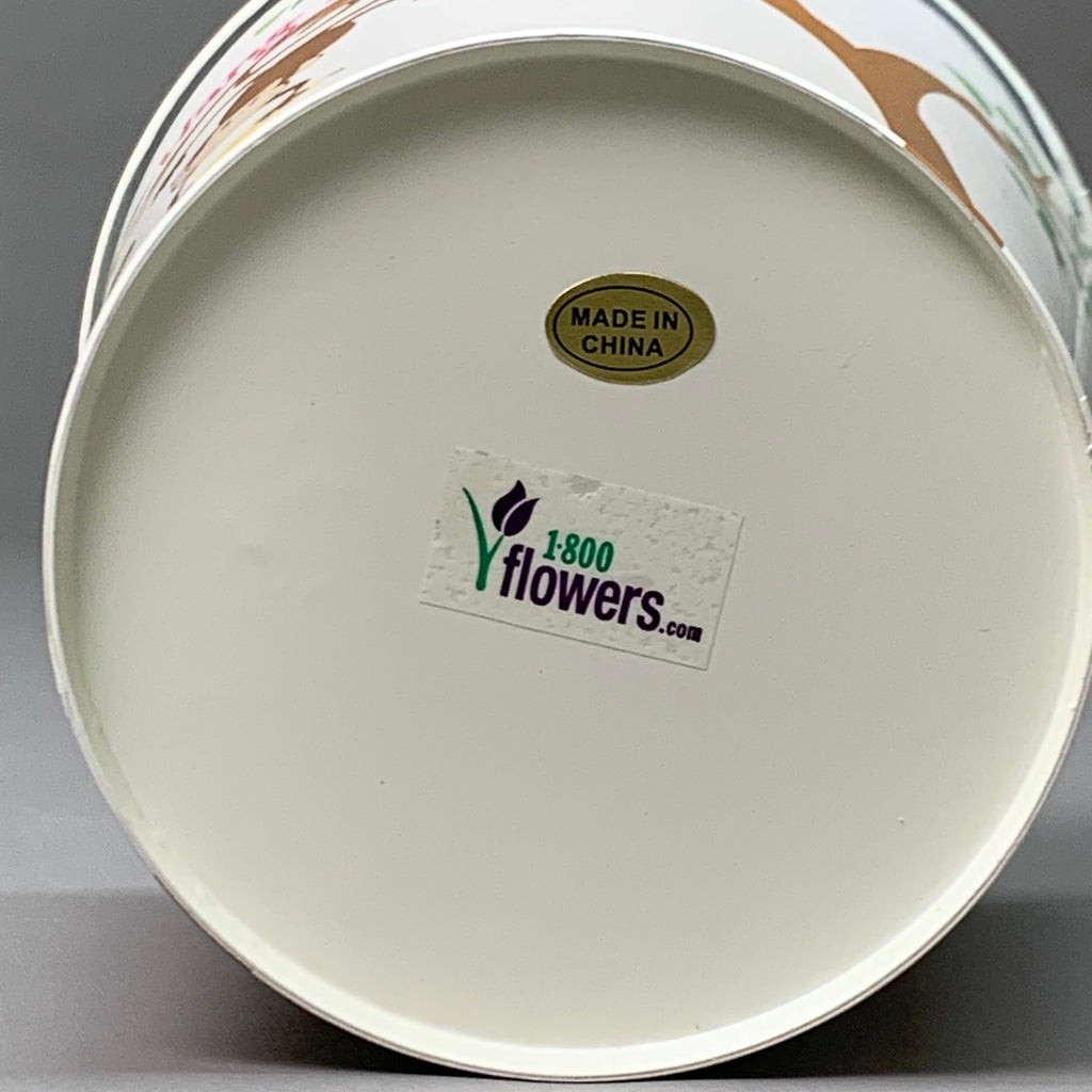 1800FLOWERS 8-Pack Of Damask Metal Buckets Hang in There W/ Liners 4” 77202 (New)