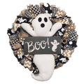 Halloween Ghost Wreath Cute Boo Ghost Wreath Day Door And Window Scene Decoration Props