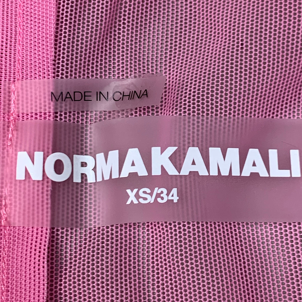 NORMA KAMALI Nk Shirt w/ Faux Pockets Sz XS/34 Candy Pink ST1236MS963966