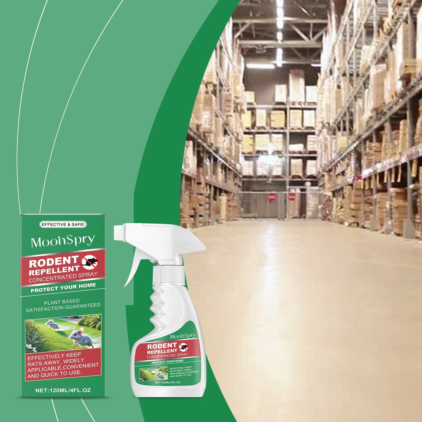 Mint Rat Repellent Spray Car Engine Outdoor Indoor Rat Repellent Rat Buster Spray