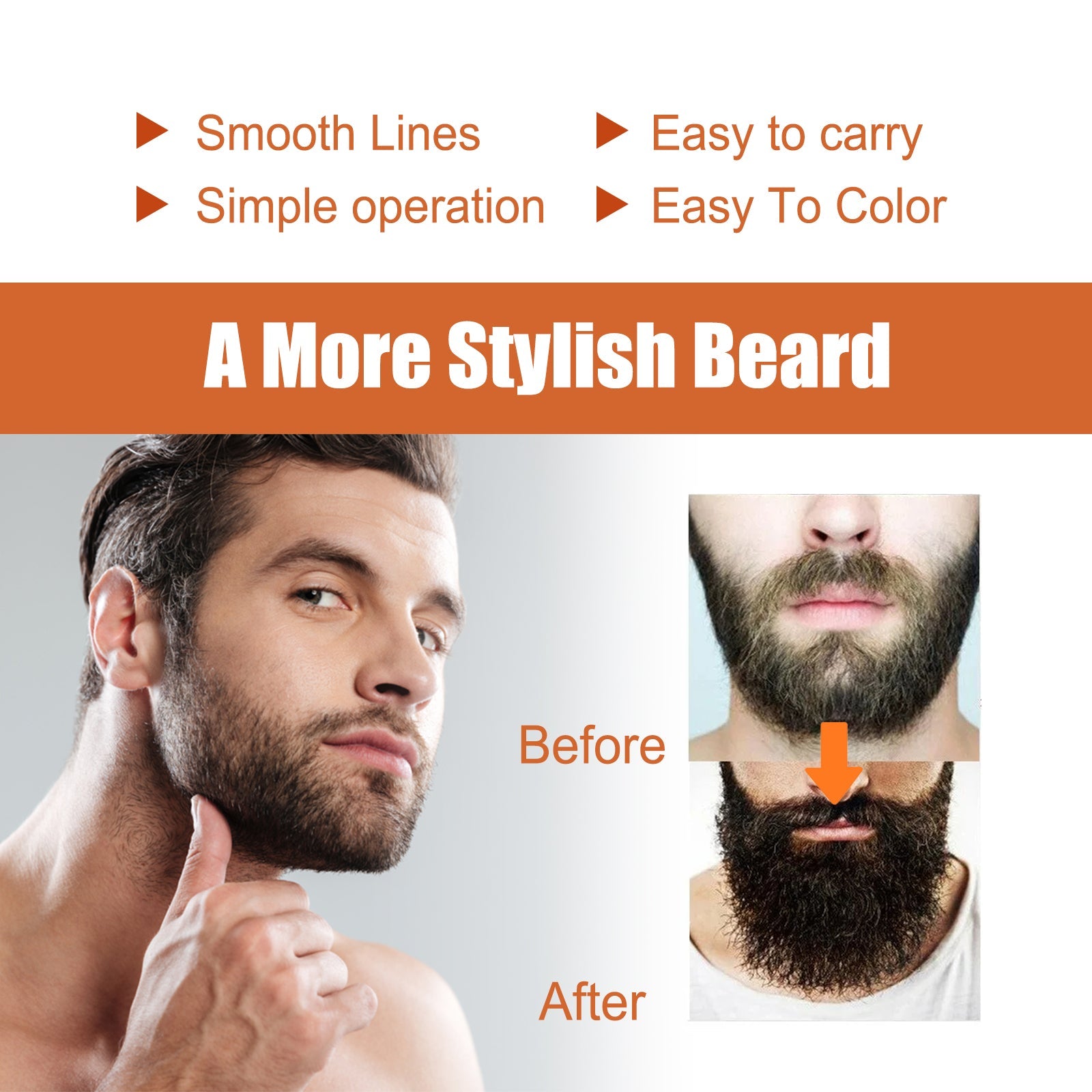 Beard Growth Care Oil Strong And Dense Growth Men's Beard Nourishing Care Essential Oil