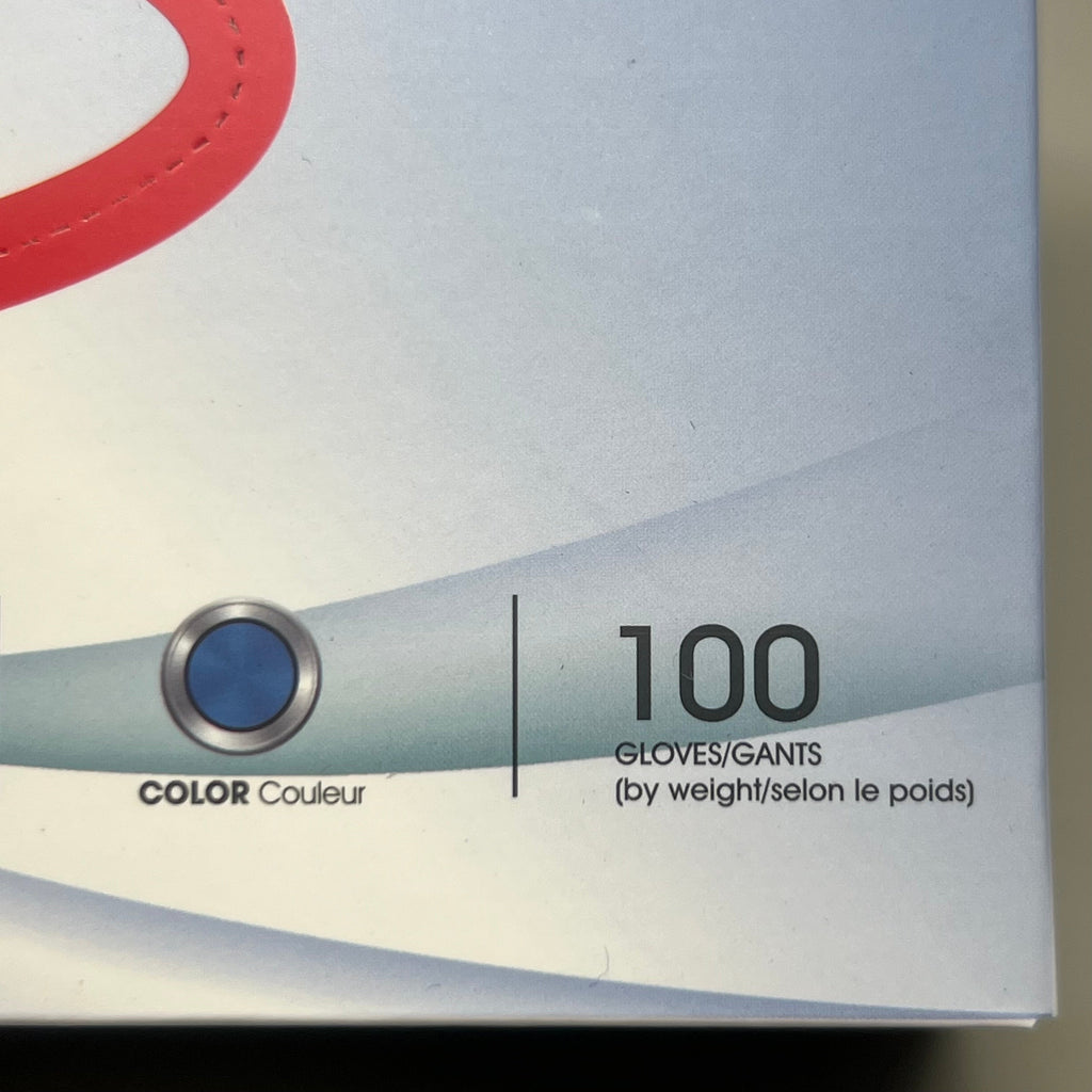 AMBITEX (100 Gloves) Nitrile Exam Gloves, Powder Free Size S N400 Series Blue