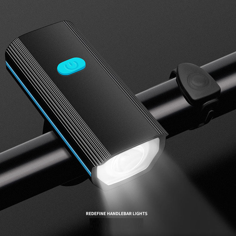 Bicycle lights, headlights, mountain bikes, night riding, charging, strong light flashlight, USB charging, horn lights, riding e