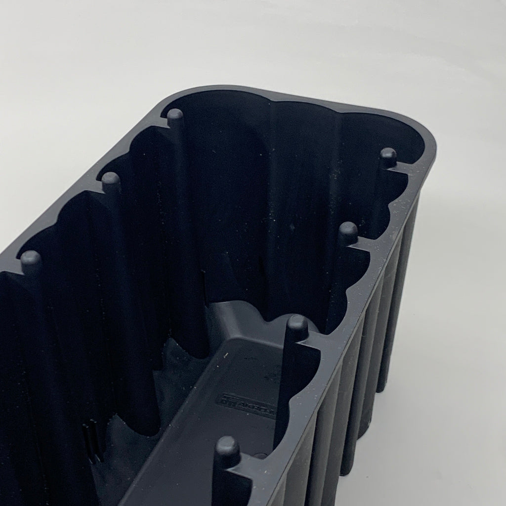 AKRO-MILLS (2 PACK) Stack and Nest Plastic Bin 24 LB Load Capacity 307762 BLACK (New)