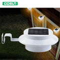 3 leds light sensor control Solar Powered Fence Gutter Solar Lights, Outdoor Security Solar Lamps
