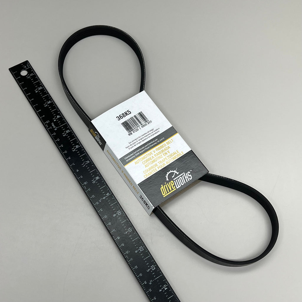 DAYCO Poly Rib Belt Serpentine Belt 36.81" Long Belt Length 36.811" EPDM 368K5