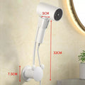 Punch-Free Hair Dryer Rack Wall-Mounted Hand-Held Rotating Lazy Bracket Bathroom