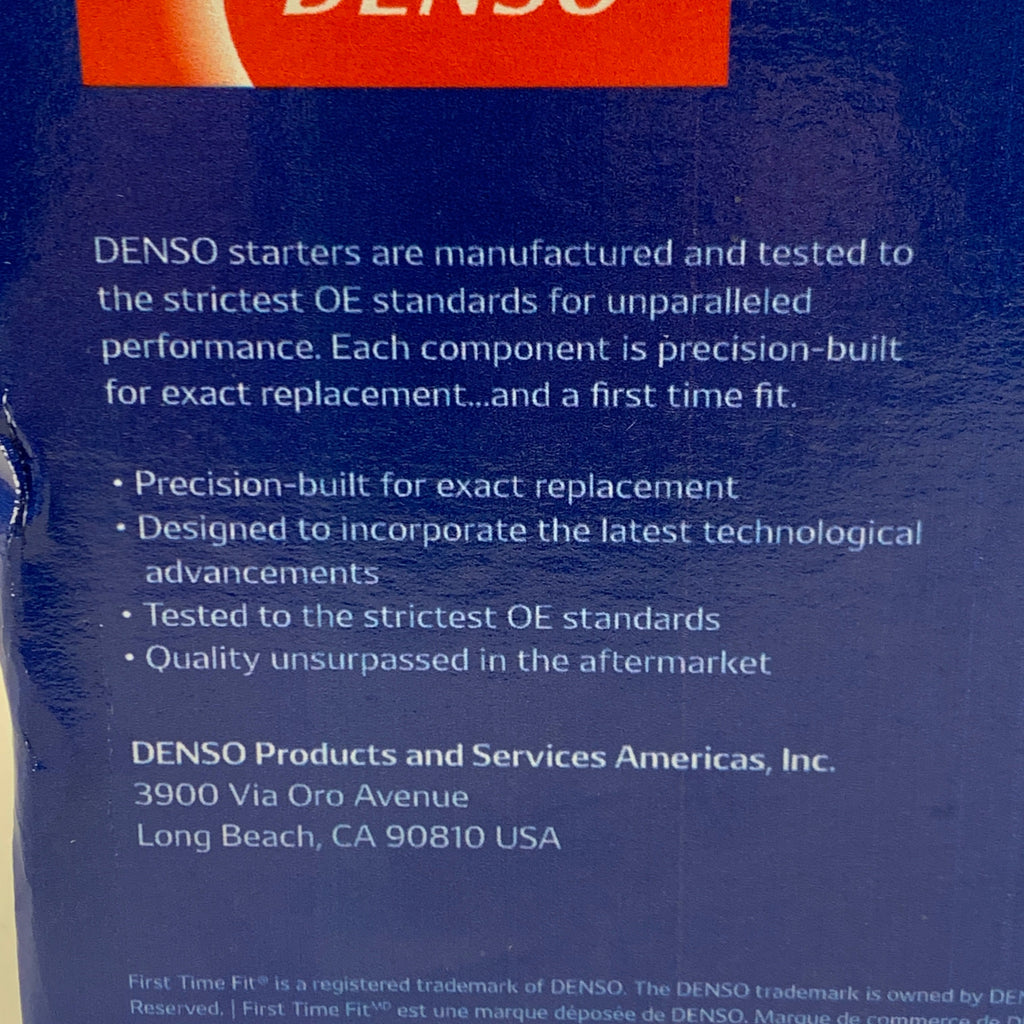 DENSO Motor Starter 1.4 kW (Remanufactured) 17723 280-4153