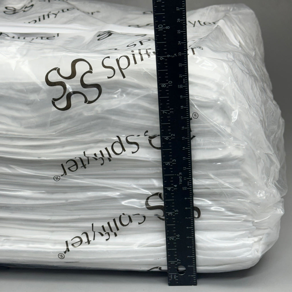 SPILFYTER OS-100 16”x18” Oil Only Absorbent Pads Pack of 100 White
