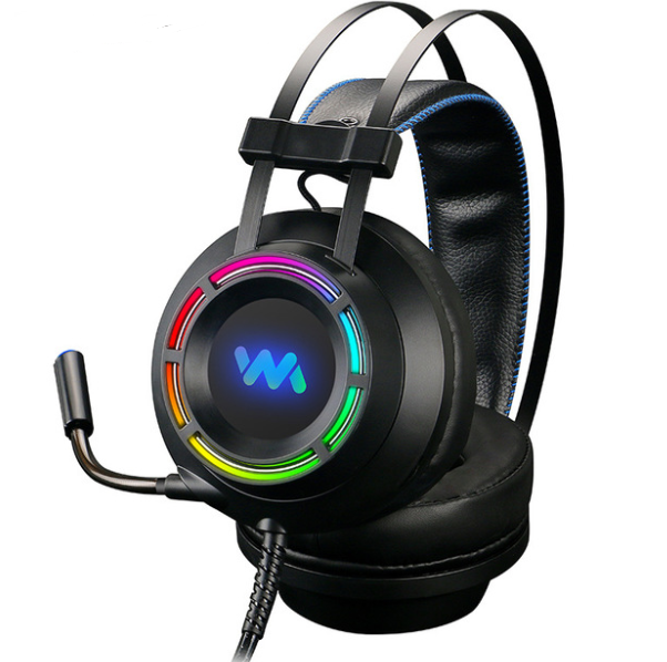 Gaming Headset Headphones with Microphone for PC Computer for Game One Professional Gamer Earphone Surround Sound RGB Light