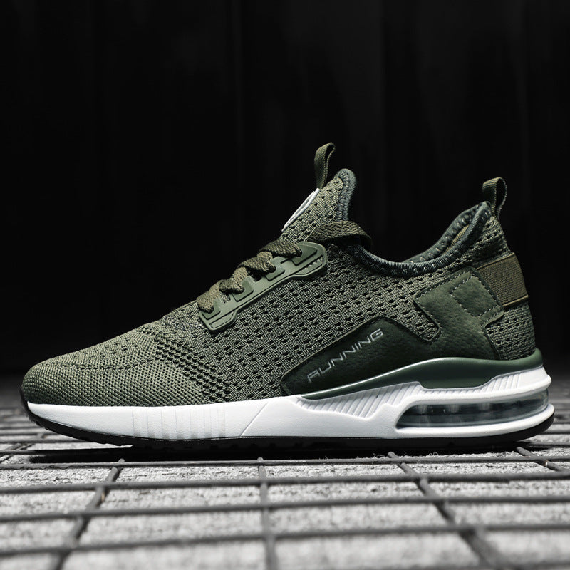 Womens Light Weight Running Sneakers Air Sole Breathable High Quality Sport Women Mesh Running Casual Slip On Flats Comfortable Walking Air Cushion Sneakers
