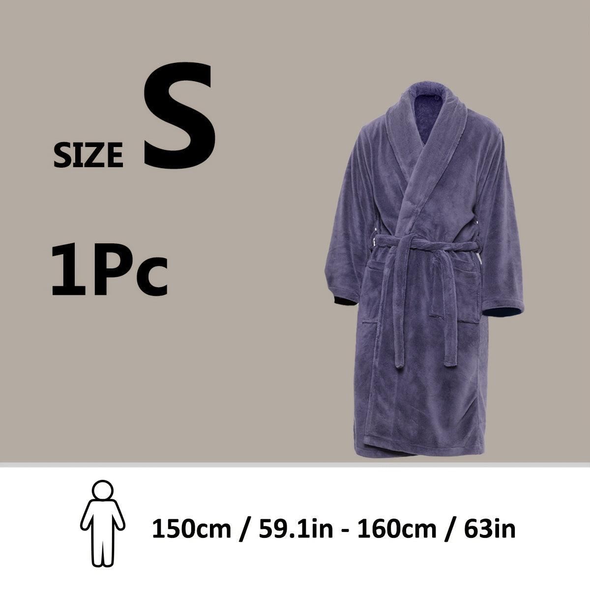 Unisex Extra Warm Coral Fleece Bathrobe Mens and Women Adult Robes for Your Bathroom Bath Towel Bedroom Shawl Collar Robes, Valentines gift for lovers