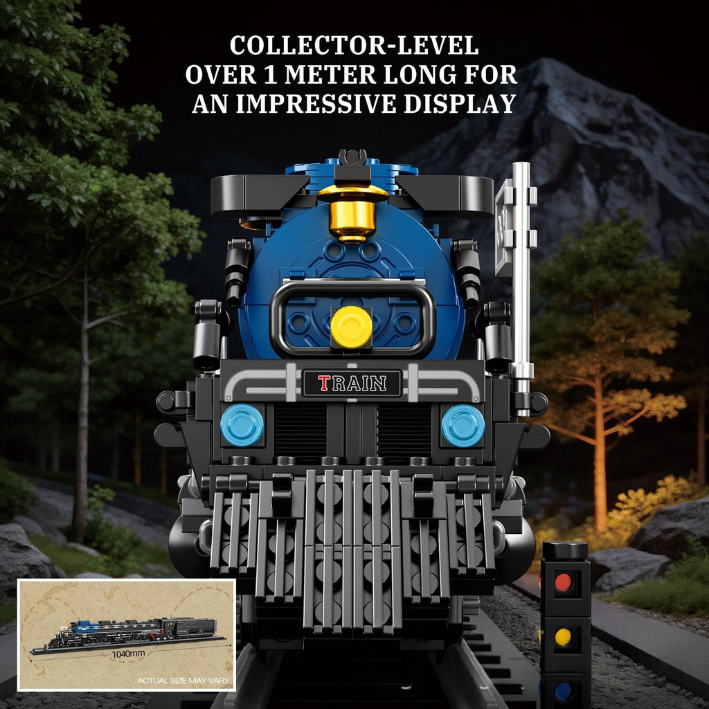 Steam Locomotive Train High-speed Rail Track Toy Building Blocks
