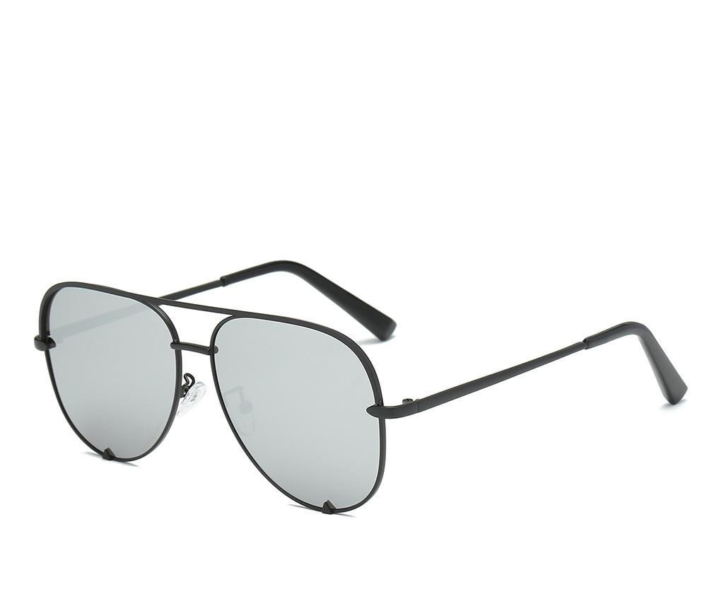 Luxury Lady Vintage Round Metal  Sunglasses For  Driving Black Retro Mirror Sunglasses Woman  Shade Sunglasses With  UV400 Protection