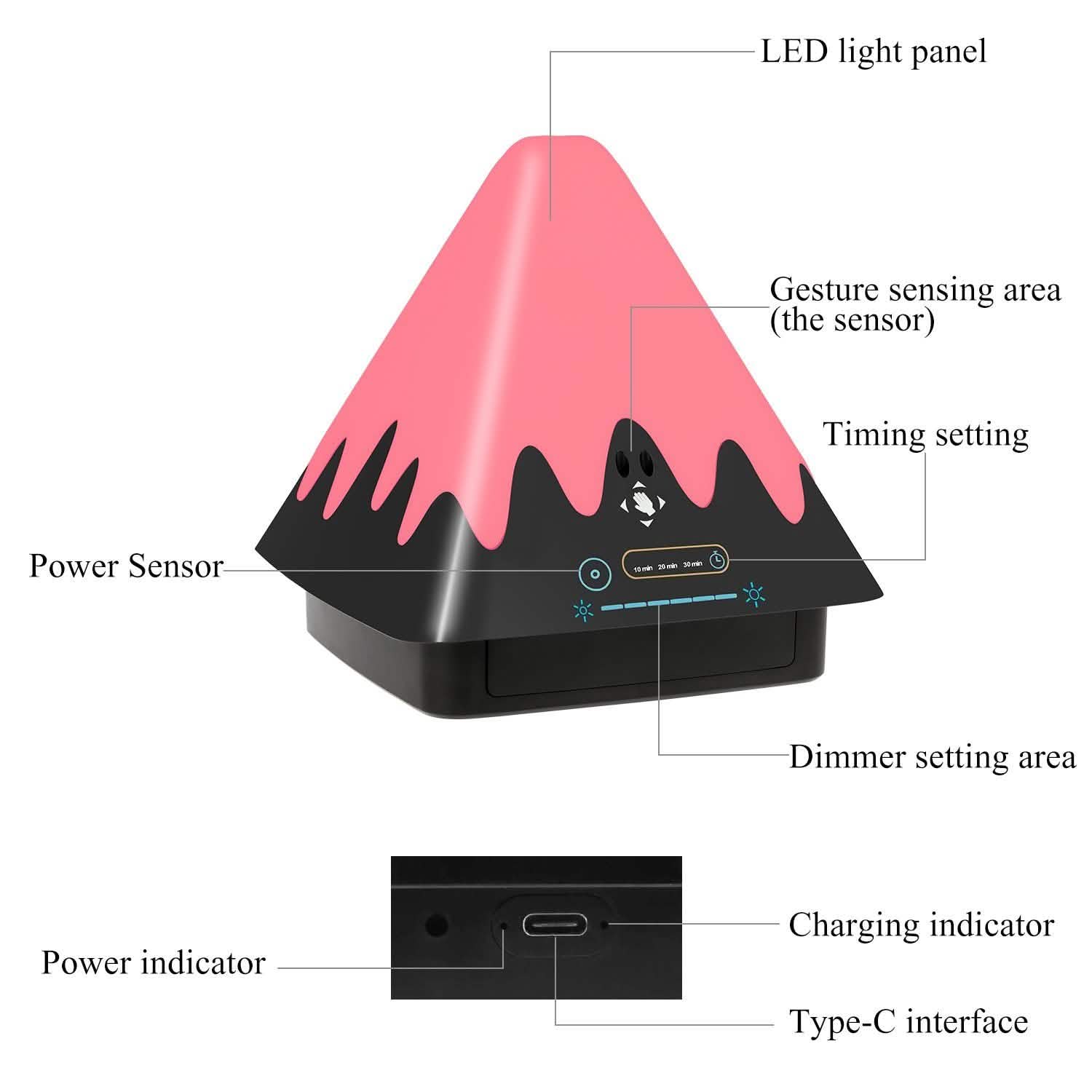8-Color Touch Control Night Light